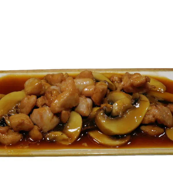 Pollo con champiñones
