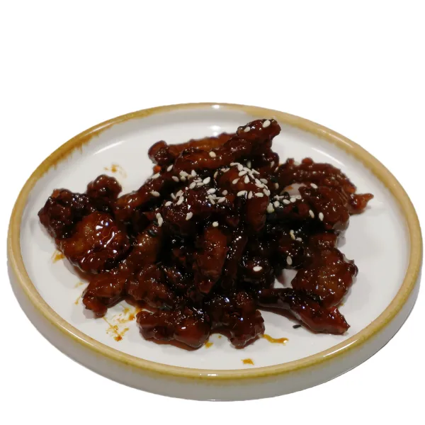 Tiras de ternera teriyaki